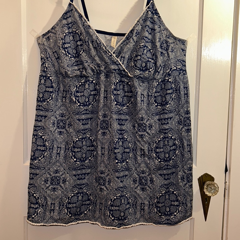 Cacique Blue Bandana Nightgown